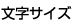 文字サイズ変更